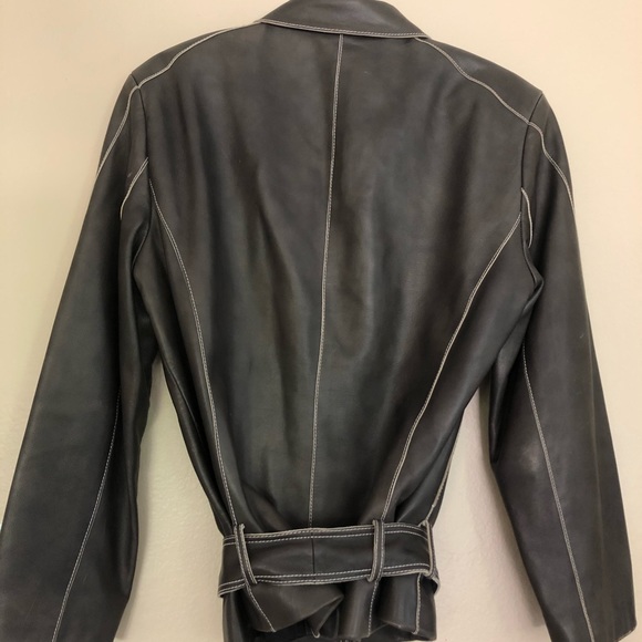 Rene Lezard brown leather jacket size 40 - Picture 5 of 5